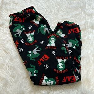 Raised by Elves Christmas Loungewear Pants Size Large